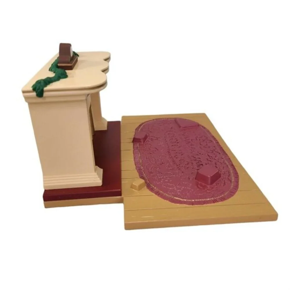 Hallmark 1993 Bearinger Flickering Fireplace Working Lit Tabletop Display Vtg‎